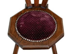 Early 20th Century Oak Arts and Crafts Childs Chair — thumbnail 2