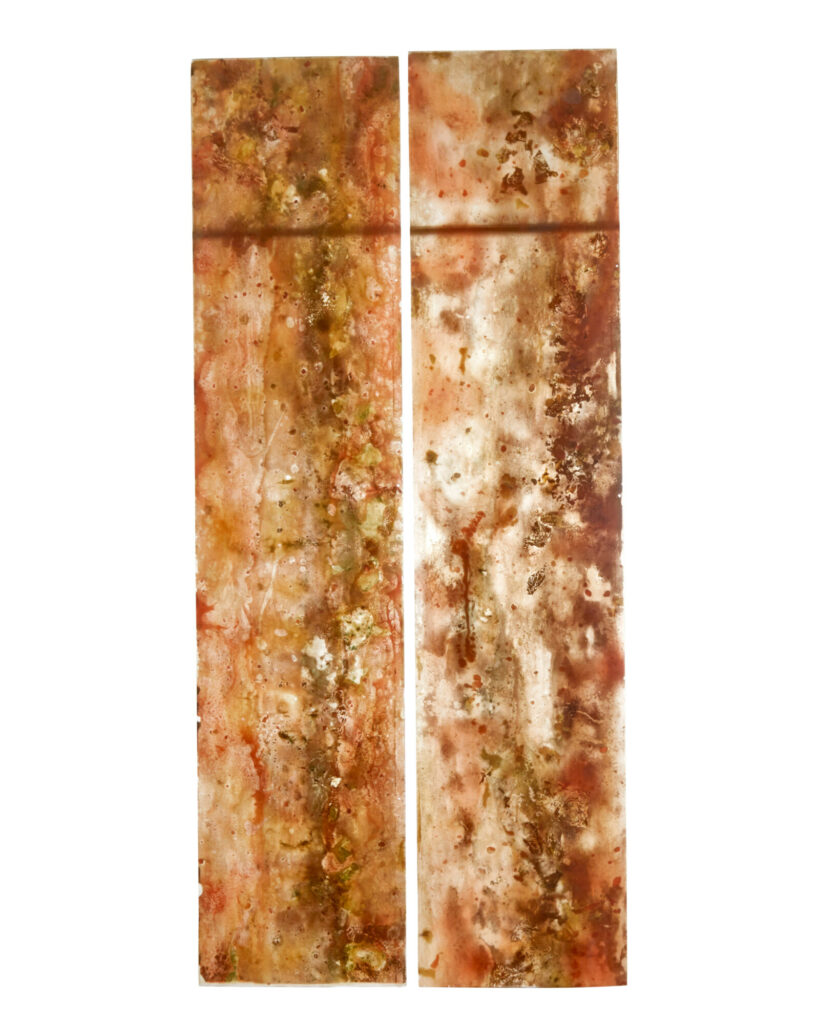 Pair of French 1950’s Abstract Acrylic Panels — image 3