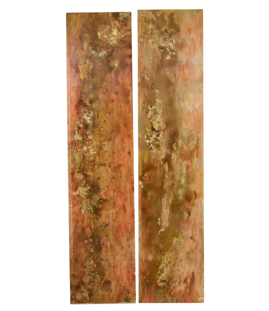 Pair of French 1950’s Abstract Acrylic Panels — image 9