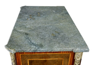 1930’s Kingwood Inlaid Swedish Marble Top Secretaire — thumbnail 9