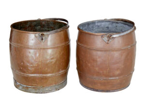 Near Pair of Late 19th Century Copper Buckets — thumbnail 5