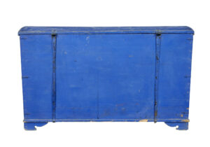 Mid 19th Century Painted Pine Dome Top Trunk — thumbnail 5