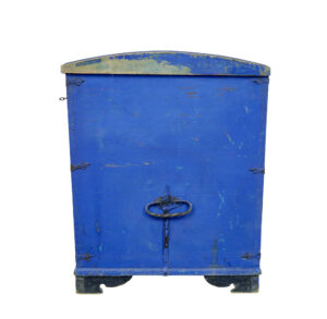 Mid 19th Century Painted Pine Dome Top Trunk — thumbnail 4