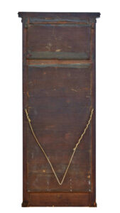 Mid 19th Century Danish Empire Mahogany Mirror on Cabinet — thumbnail 8