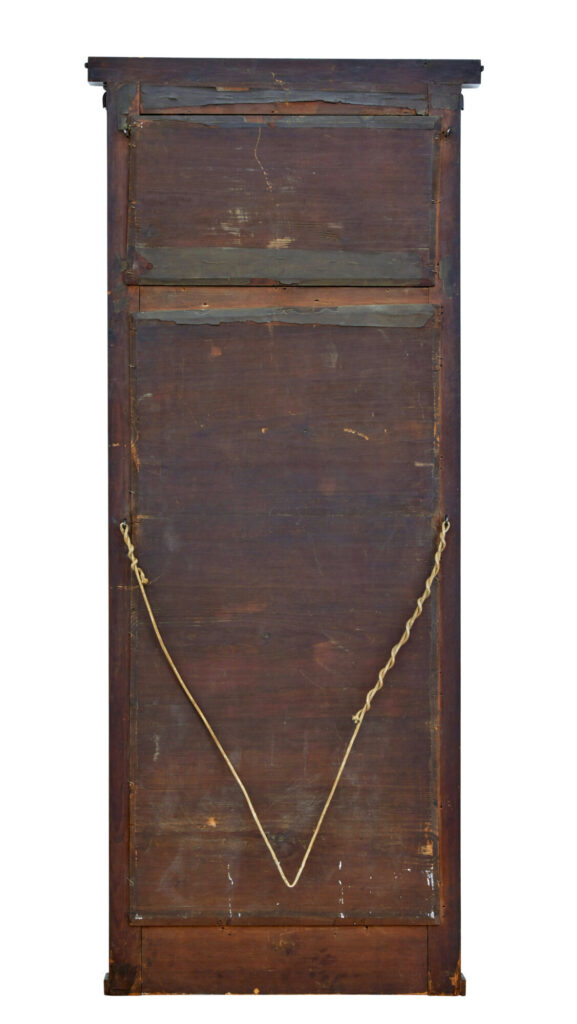 Mid 19th Century Danish Empire Mahogany Mirror on Cabinet — image 8