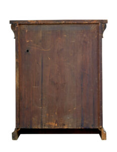 Mid 19th Century Danish Empire Mahogany Mirror on Cabinet — thumbnail 6