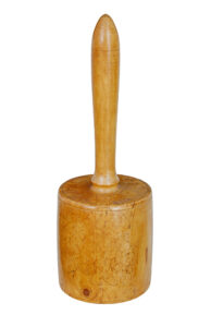 SWEDISH EARLY 20TH CENTURY SOLID BURR BIRCH MALLET