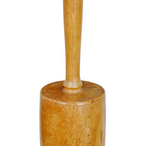 SWEDISH EARLY 20TH CENTURY SOLID BURR BIRCH MALLET