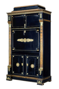 Early 19th Century Biedermeier Ebonised Birch Escritoire — thumbnail 18