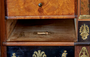 Early 19th Century Biedermeier Ebonised Birch Escritoire — thumbnail 9