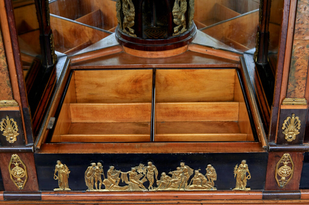 Early 19th Century Biedermeier Ebonised Birch Escritoire — image 8