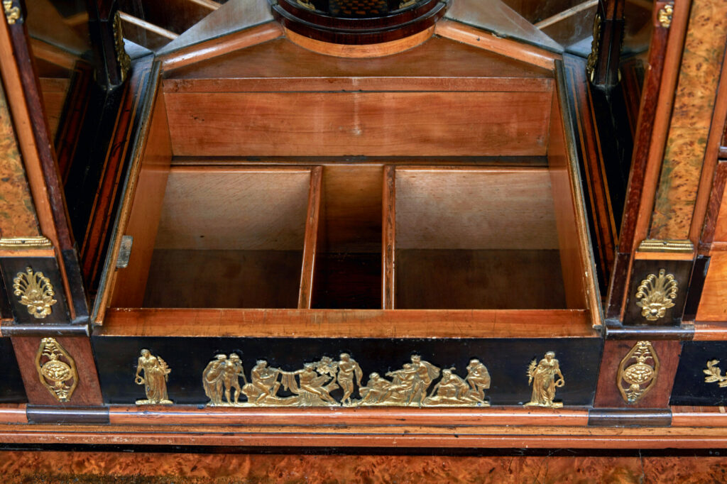 Early 19th Century Biedermeier Ebonised Birch Escritoire — image 7