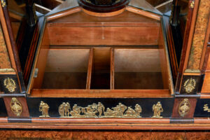 Early 19th Century Biedermeier Ebonised Birch Escritoire — thumbnail 7
