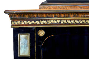 Early 19th Century Biedermeier Ebonised Birch Escritoire — thumbnail 6