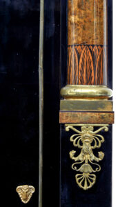 Early 19th Century Biedermeier Ebonised Birch Escritoire — thumbnail 3