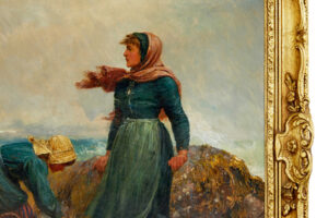 19th Century Oil Painting of Yorkshire Flither Pickers by Robert Farren — thumbnail 9