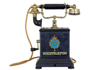 Early 20th Century Swedish Metal Telephone by Rikstelefon — thumbnail 5