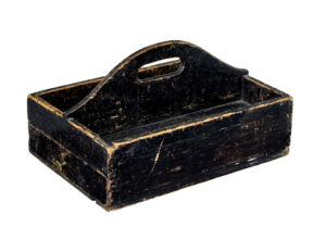 19TH CENTURY SCANDINAVIAN RUSTIC PINE CUTLERY BOX