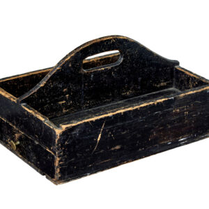 19TH CENTURY SCANDINAVIAN RUSTIC PINE CUTLERY BOX
