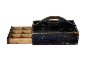 19th Century Scandinavian Rustic Pine Cutlery Box — thumbnail 6