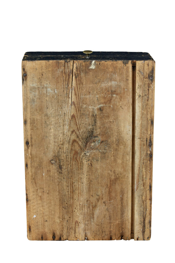 19th Century Scandinavian Rustic Pine Cutlery Box — image 2