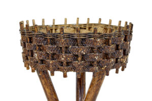 Pair of Mid 20th Century Woven Plant Stands — thumbnail 5