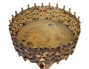 Pair of Mid 20th Century Woven Plant Stands — thumbnail 2