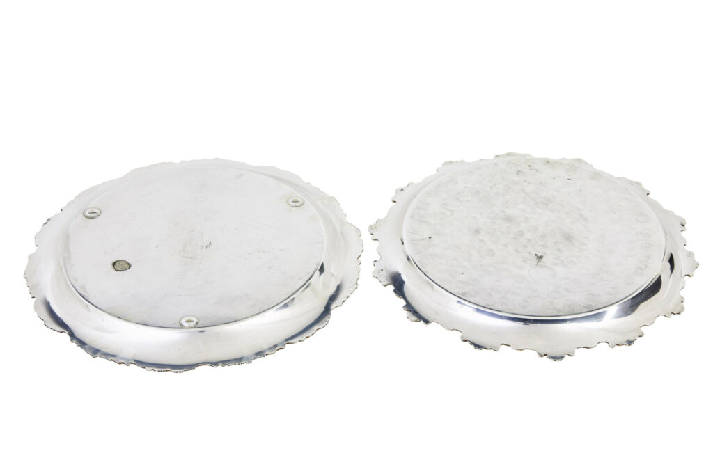 Collection of 7 20th Century Silver Plate Trays — image 8