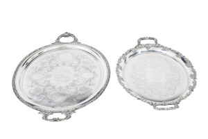 Collection of 7 20th Century Silver Plate Trays — thumbnail 5