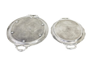 Collection of 7 20th Century Silver Plate Trays — thumbnail 4