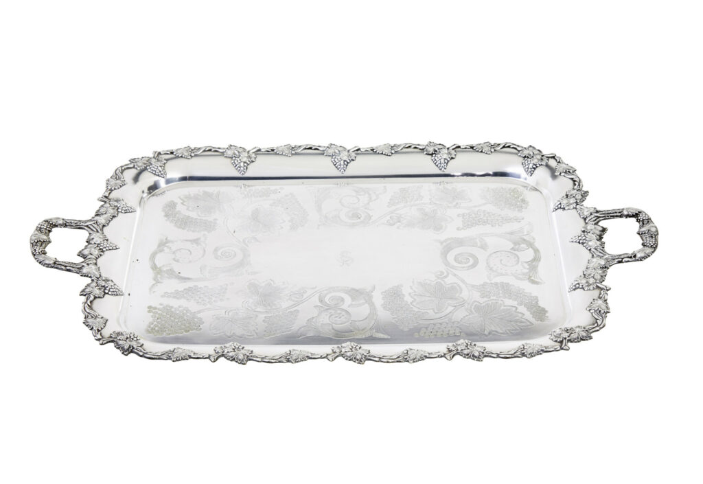 Collection of 7 20th Century Silver Plate Trays — image 3