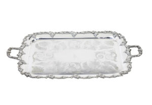 Collection of 7 20th Century Silver Plate Trays — thumbnail 3