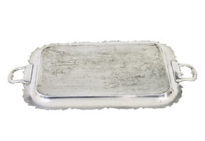 Collection of 7 20th Century Silver Plate Trays — thumbnail 2