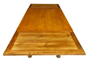 Early 20th Century Birch Extending Dining Table — thumbnail 7