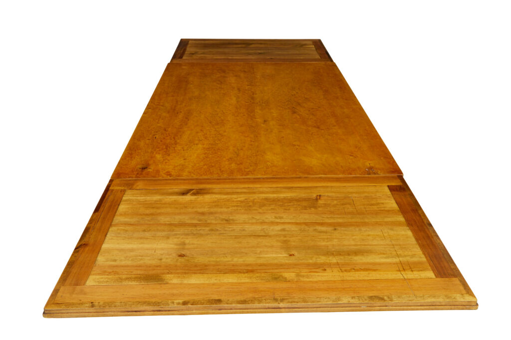 Early 20th Century Birch Extending Dining Table — image 6