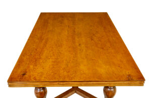 Early 20th Century Birch Extending Dining Table — thumbnail 5