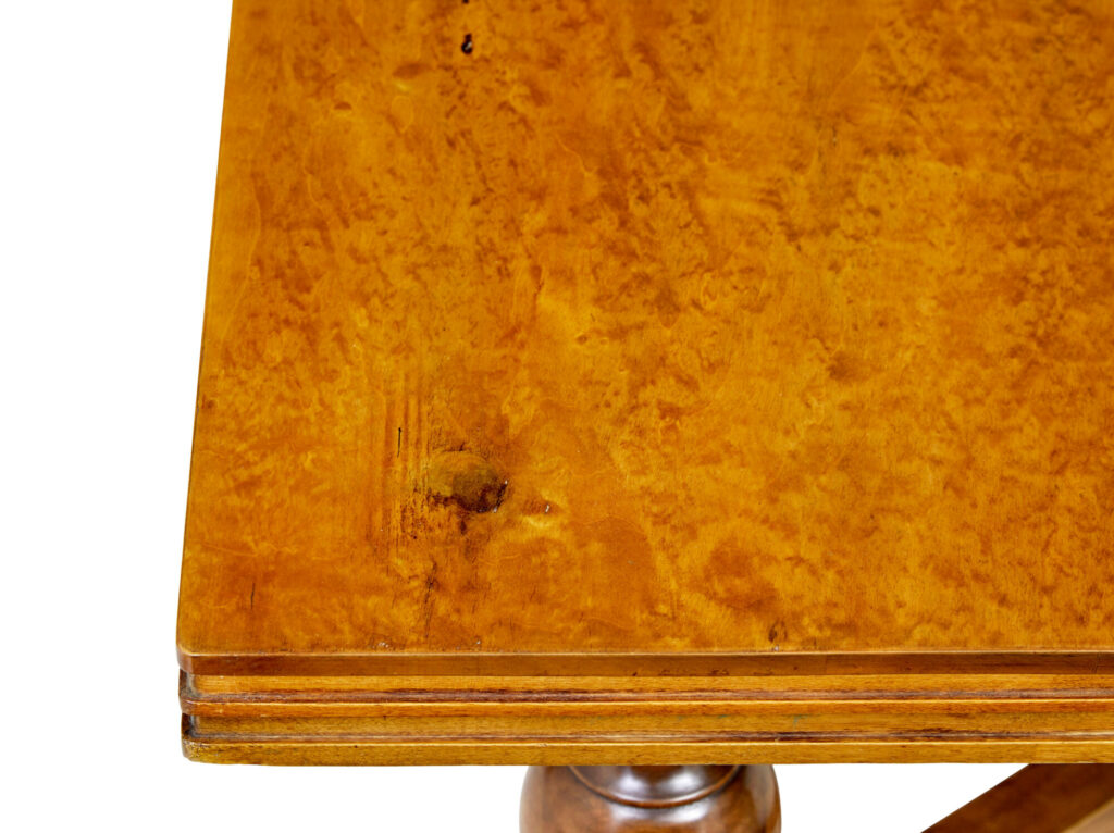Early 20th Century Birch Extending Dining Table — image 4