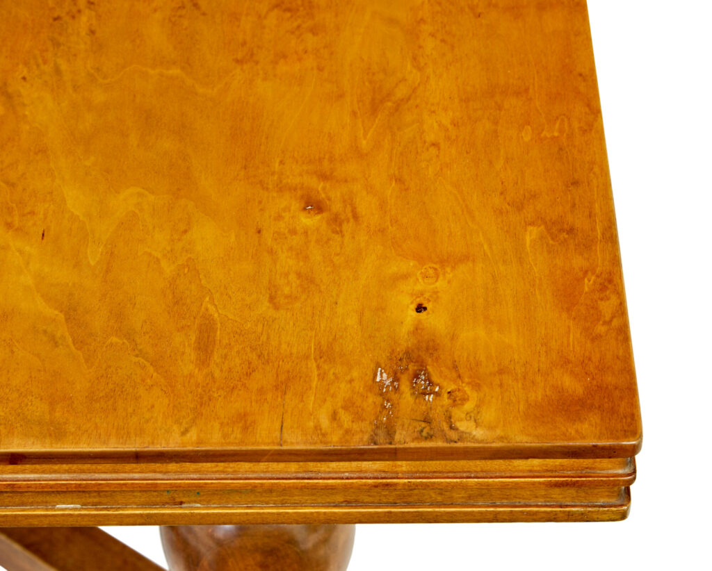 Early 20th Century Birch Extending Dining Table — image 3