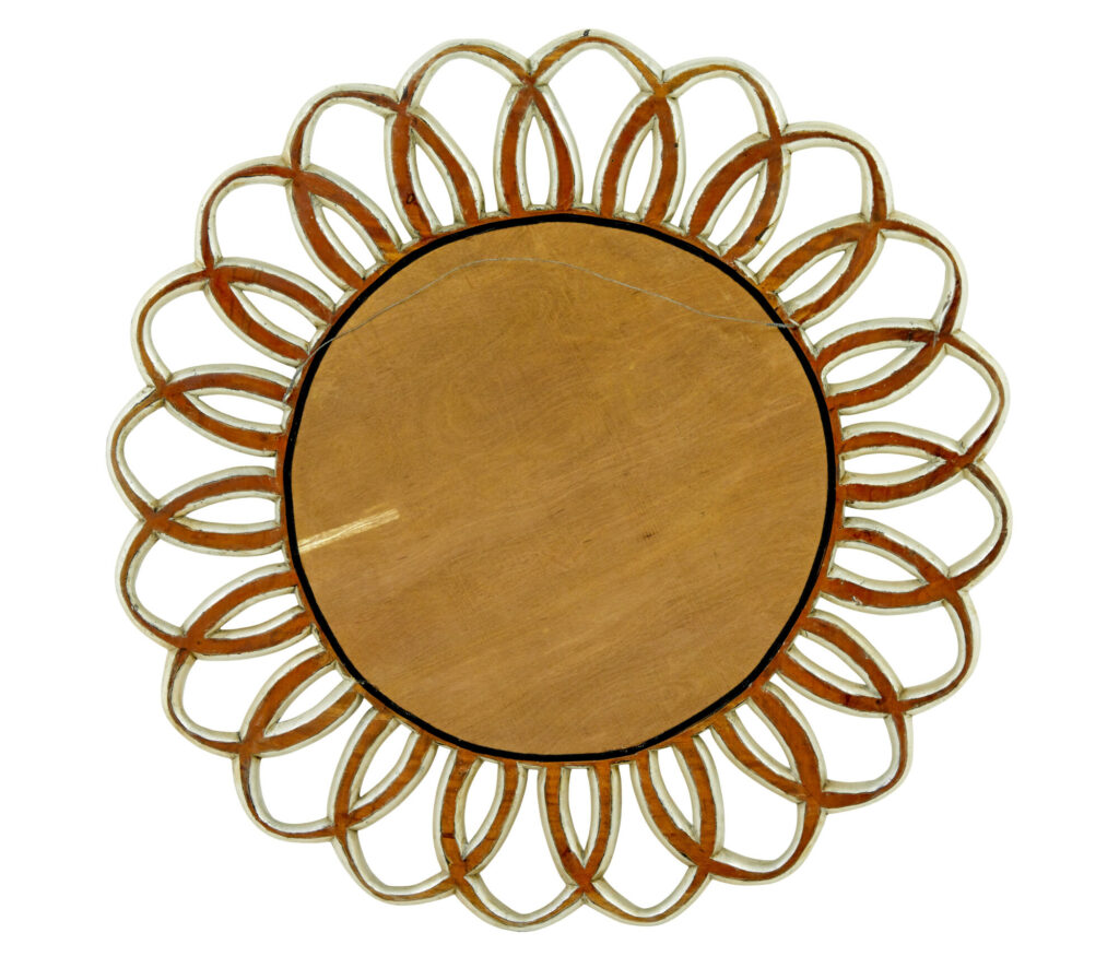 Silver Gilt Rococo Revival Wall Mirror — image 2
