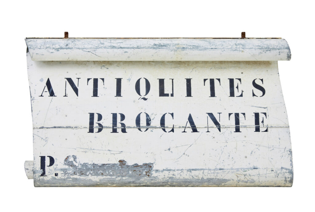 Early 20th Century French Antique Street Shop Sign — image 5