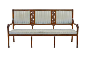 Early 20th Century 7 Piece Carved Walnut Empire Revival Suite — thumbnail 13