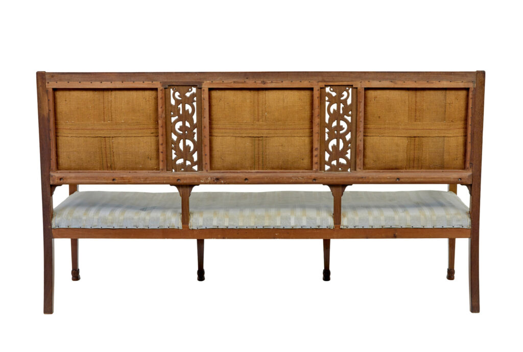 Early 20th Century 7 Piece Carved Walnut Empire Revival Suite — image 11