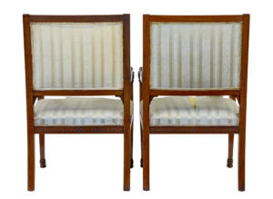 Early 20th Century 7 Piece Carved Walnut Empire Revival Suite — thumbnail 8