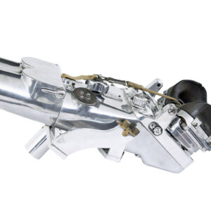 PAIR OF WW2 POLISHED STEEL GERMAN RANGEFINDER FLAK BINOCULARS