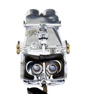 Pair of Ww2 Polished Steel German Rangefinder Flak Binoculars — thumbnail 13
