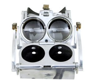 Pair of Ww2 Polished Steel German Rangefinder Flak Binoculars — thumbnail 3