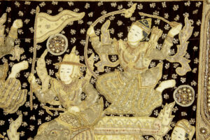 Stunning 20th Century Large Indian Needlework Wall Hanging — thumbnail 9