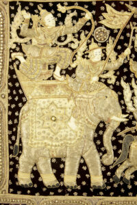 Stunning 20th Century Large Indian Needlework Wall Hanging — thumbnail 8