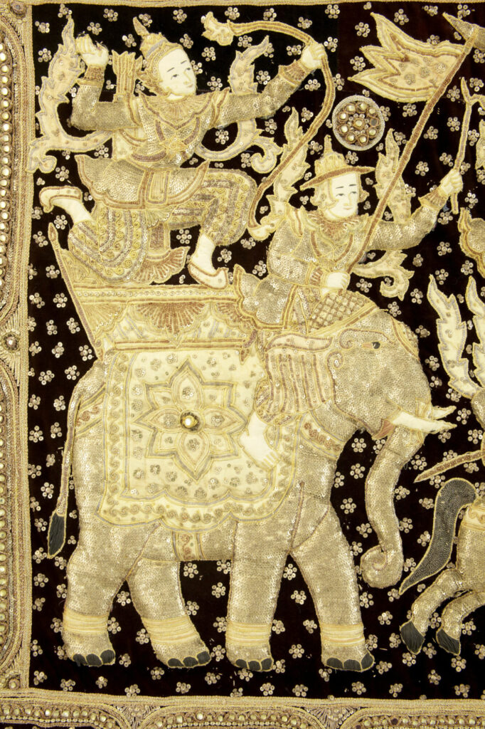 Stunning 20th Century Large Indian Needlework Wall Hanging — image 8
