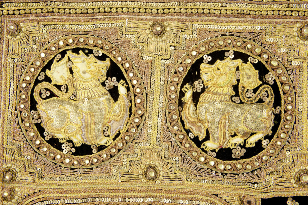 Stunning 20th Century Large Indian Needlework Wall Hanging — image 5